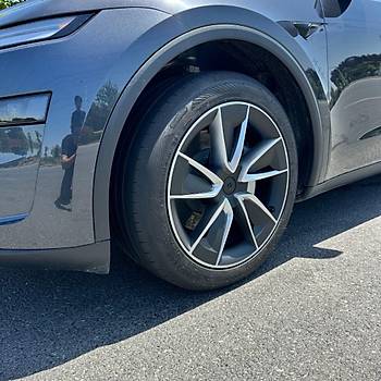 Tesla Juniper CELEST Jant Kapa Seti 19 n, Gri Siyah Kark Renk