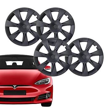 Tesla Model Y ARCEO Jant Kapa Seti 19 n, Mat Siyah Renk  (4 Adet Set Olarak Satlmaktadr.)