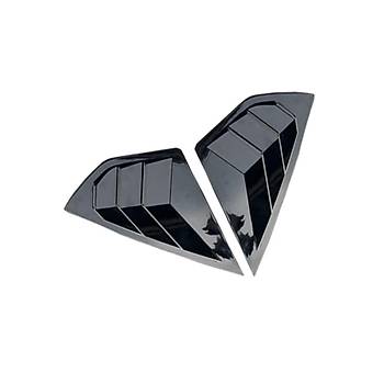 BYD HAN Arka Kelebek Cam Dekoratif Kaplamas, 2 Adet Set, Siyah Renk