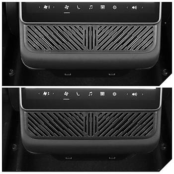 Tesla Juniper Arka Havalandrma Izgaras, Siyah Renk