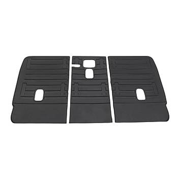 Tesla Model Y Arka Koltuk Kauuk Paspas Seti , Kabartma Desenli, Siyah Renk