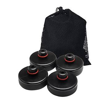 Tesla Model Y / Model 3 Lift Takoz Seti, 24 mm, 4 Adet Set Olarak, Bez Torba le, Siyah Renk