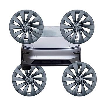 Tesla Juniper AURON Jant Kapa Seti 20 n, Mat Siyah Renk