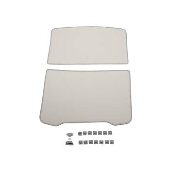 Tesla Juniper Tavan Perdesi ki Para Buz Kristal Kuma, Bej Renk