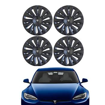 Tesla Model Y FROW Jant Kapa Seti 19 n, Mat Siyah Renk (4 Adet Set Olarak Satlmaktadr.)