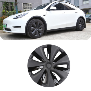 Tesla Model Y NOVA Jant Kapa Seti 19 n, Mat ve Piyano Parlak Siyah ki Renkli (4 Adet Set Olarak Satlmaktadr.)