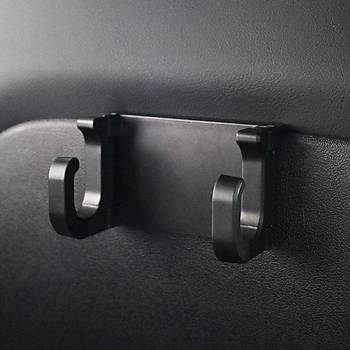 Tesla Model Y / Model 3 Koltuk Kancas ki Adet ki Tutuculu Set Olarak, Siyah Renk