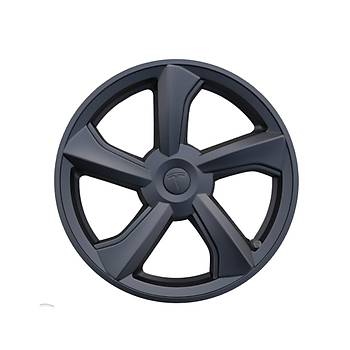 Tesla Juniper LUMIN Jant Kapa Seti 19 n, Mat Siyah Renk