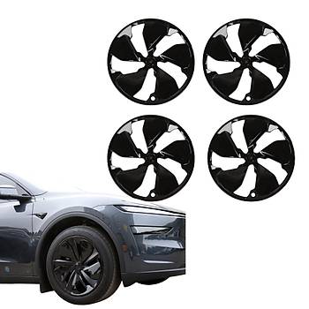 Tesla  Juniper MIRAGE Jant Kapa Seti 19 n, Parlak Siyah Renk