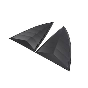 Tesla Model Y Yan Kelebek Cam Kapa , 2 Adet Set Olarak, Mat Siyah