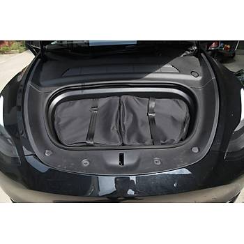 Tesla Model Y n Bagaj antas Kapakl Su Geirmez zolasyonlu, 2 adet Set Olarak, Siyah Oxford Kuma