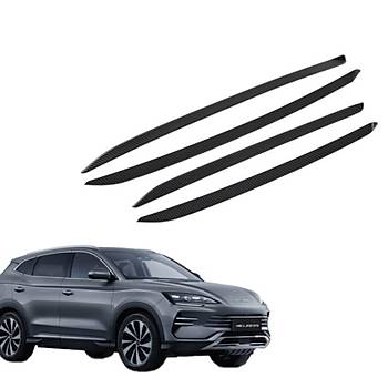 BYD SEAL U  Kap  Kaplamas, 4 Adet Set,  Karbon Kaplama Siyah Renk