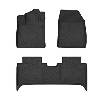 BYD Atto 3 Kauuk n ve Arka Paspas Takm, 3 Para Set Olarak, Siyah Renk