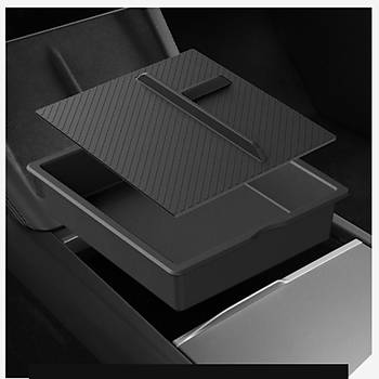 Tesla Juniper Orta Konsol D�zenleyici �st, Alt ve �st Kapa�� ile 2 Par�a , Siyah Renk