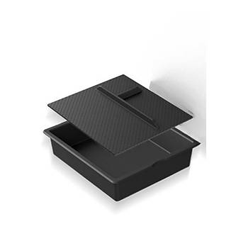 Tesla Juniper Orta Konsol D�zenleyici �st, Alt ve �st Kapa�� ile 2 Par�a , Siyah Renk