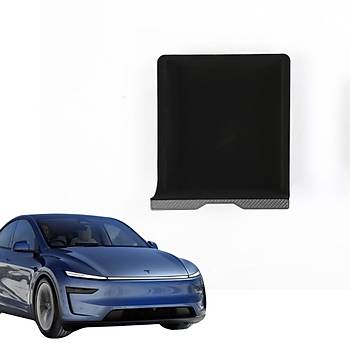 Tesla Juniper Orta Konsol Dzenleyici, Karbon Detayl, Kaymaz Yzey Kuma Kaplamal, Siyah Renk