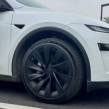 Tesla Juniper AURON Jant Kapa Seti 20 n, Mat Siyah Renk