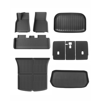 Tesla Model Y Komple n Arka Koltuklar, n Bagaj, Arka Bagaj Alt ve st, Arka Koltuk Kauuk Paspas