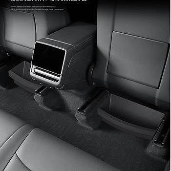 Tesla Juniper n Koltuklarn Altna Taklan Saklama Alan, Siyah Renk