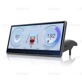 Tesla Model Y / Model 3  F9 9 n Orta Konsol Paneli Dokunmatik Ekran Carplay / Android Auto, Akll Kontrol, E Zamanl Senkronizasyon