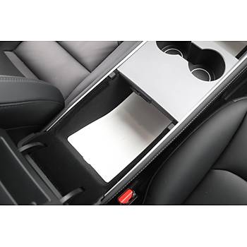 Tesla Model Y / Model 3 Kol Dayama i Dzenleyici Siyah, Beyaz ve Gri Renk Seenei le