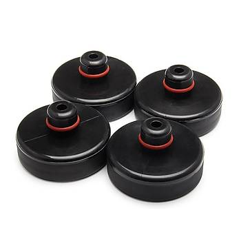 Tesla Model Y / Model 3 Lift Takoz Seti, 21 mm, 4 Adet Set Olarak, Bez Torba �le, Siyah Renk