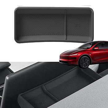 Tesla Juniper Ekran Arkasna Taklan Silikon Dzenleyici, ki Blmeli, Siyah Renk