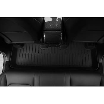 Tesla Model Y Paspas Takm n ve Arka Set Olarak izgili Desenli, Siyah Renk