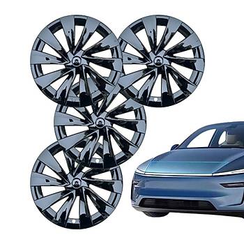 Tesla Juniper AURON Jant Kapa Seti 20 n, Parlak Siyah Renk