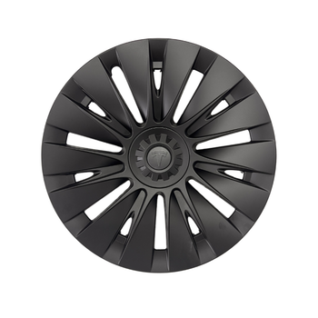 Tesla Model Y FUSION Jant Kapa�� Seti 19 �n�, Mat Siyah Renk (4 Adet Set Olarak Sat�lmaktad�r.)