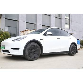 Tesla Model Y CYBERTRUCK Jant Kapa Seti 19 n, Mat Siyah (4 Adet Set Olarak Satlmaktadr.)