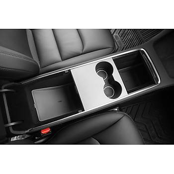 Tesla Model Y / Model 3 Kol Dayama i Dzenleyici Siyah, Beyaz ve Gri Renk Seenei le