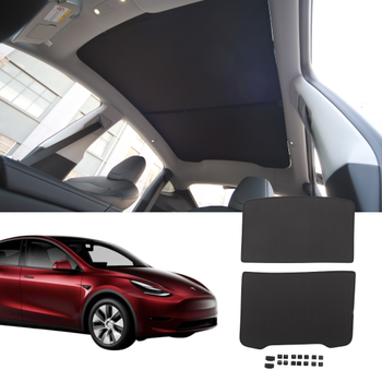 Tesla Juniper Tavan Perdesi ki Para Buz Kristal Kuma, Siyah Renk