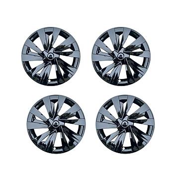 Tesla Juniper HALYCON Jant Kapa Seti 19 n, Parlak Siyah Renk