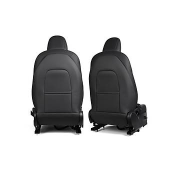 Tesla Model Y / Model 3 n Koltuk Arkas Koruyucu Kaplama Sa ve Sol, 2 Adet Set Olarak, Siyah Renk