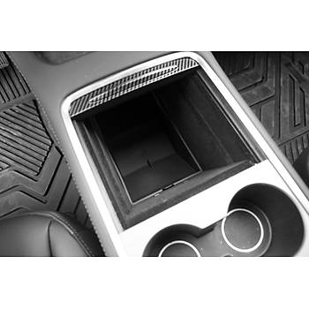 Tesla Model Y/Model 3 Orta Konsol Dzenleyici Alt, Siyah, Gri ve Beyaz Renk Seenei le