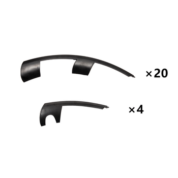 Tesla Model Y Sekmanl BLAZE Jant Kapa Seti 21 n, Mat Siyah Renk