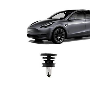 Tesla Model Y  Kap Demesi Klipsi, Siyah Beyaz Renk