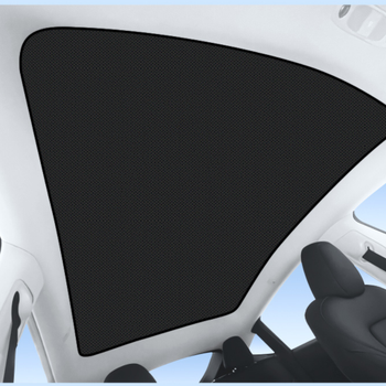 Tesla Juniper Komple Tavan Perdesi, Elektrostatik Tek Para Gnelik, Siyah