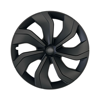 Tesla Model Y KNIFE Simetri Jant Kapa Seti 19 n, Mat Siyah Renk  (4 Adet Set Olarak Satlmaktadr.)
