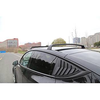 Tesla Model Y / Juniper  Tavan Yk talar Kilitli Sistem, 2 Adet Set Olarak, Siyah