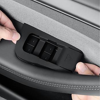 Tesla Juniper n ve Arka Kaplar Cam Ama Modl erevesi, 4 Adet Set Olarak, Siyah Renk