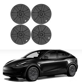Tesla Model Y CYBERTRUCK Jant Kapa Seti 19 n, Mat Siyah (4 Adet Set Olarak Satlmaktadr.)