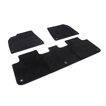 Tesla Model Y Hal ve Kauuk kili Paspas Takm, n ve Arka Set, Siyah Renk