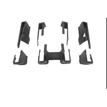 Tesla Model Y Arka Koltuklar Kenarlar Koruyucu Panel Bakaliti, 3 Adet Set Olarak, Siyah Renk