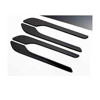 Tesla Model Y / Juniper / Model 3 Kap Ama Kolu, 4 Adet Set Olarak, Parlak Siyah Renk