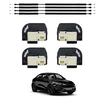 Tesla Model Y / Model 3 Vakum Kap Dntrme Seti, 4 Adet Set Olarak, Montaj Aparatlar Dahil