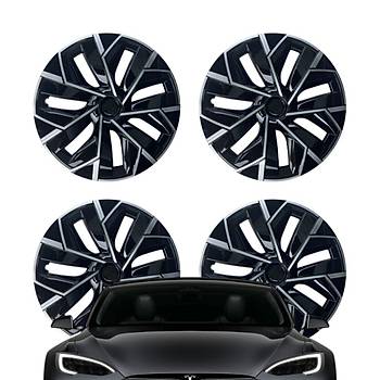 Tesla Model Y ENERGY Jant Kapa Seti 19 n, Mat Siyah Renk  (4 Adet Set Olarak Satlmaktadr.)