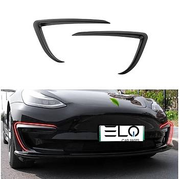 Tesla Model Y n Sis Lambas Ka, 2 Adet Set Olarak, Mat Siyah Renk
