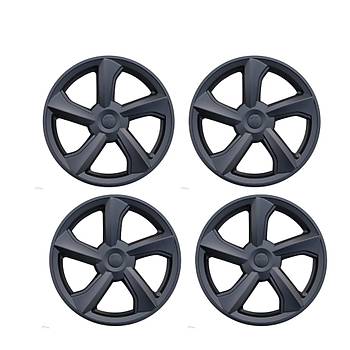 Tesla Juniper LUMIN Jant Kapa Seti 19 n, Mat Siyah Renk